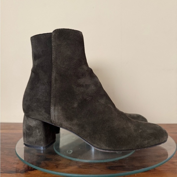 AGL Suede Block Heel Ankle Boot - Picture 1 of 16